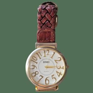 Vintage 1990s Gitano Watch 2894 Easy Read with Diamond Cut Crystal